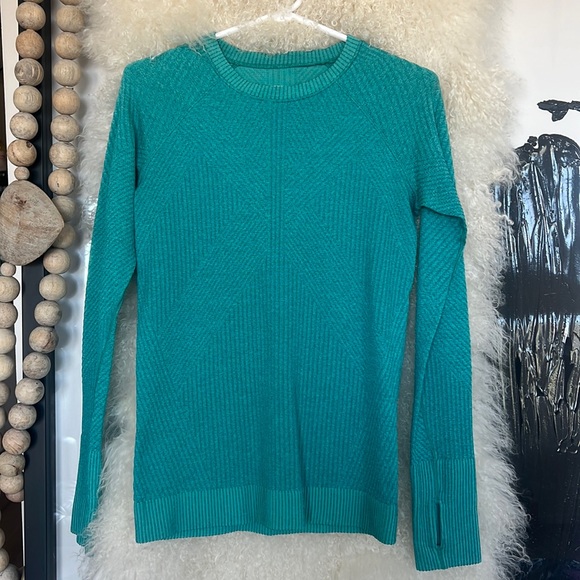 Lululemon Long Sleeve Shirt, Turquoise - Picture 1 of 12